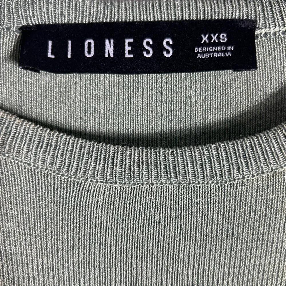 Lioness Military Minds Mini Dress - Sage Green Size XXS - Picture 5 of 15